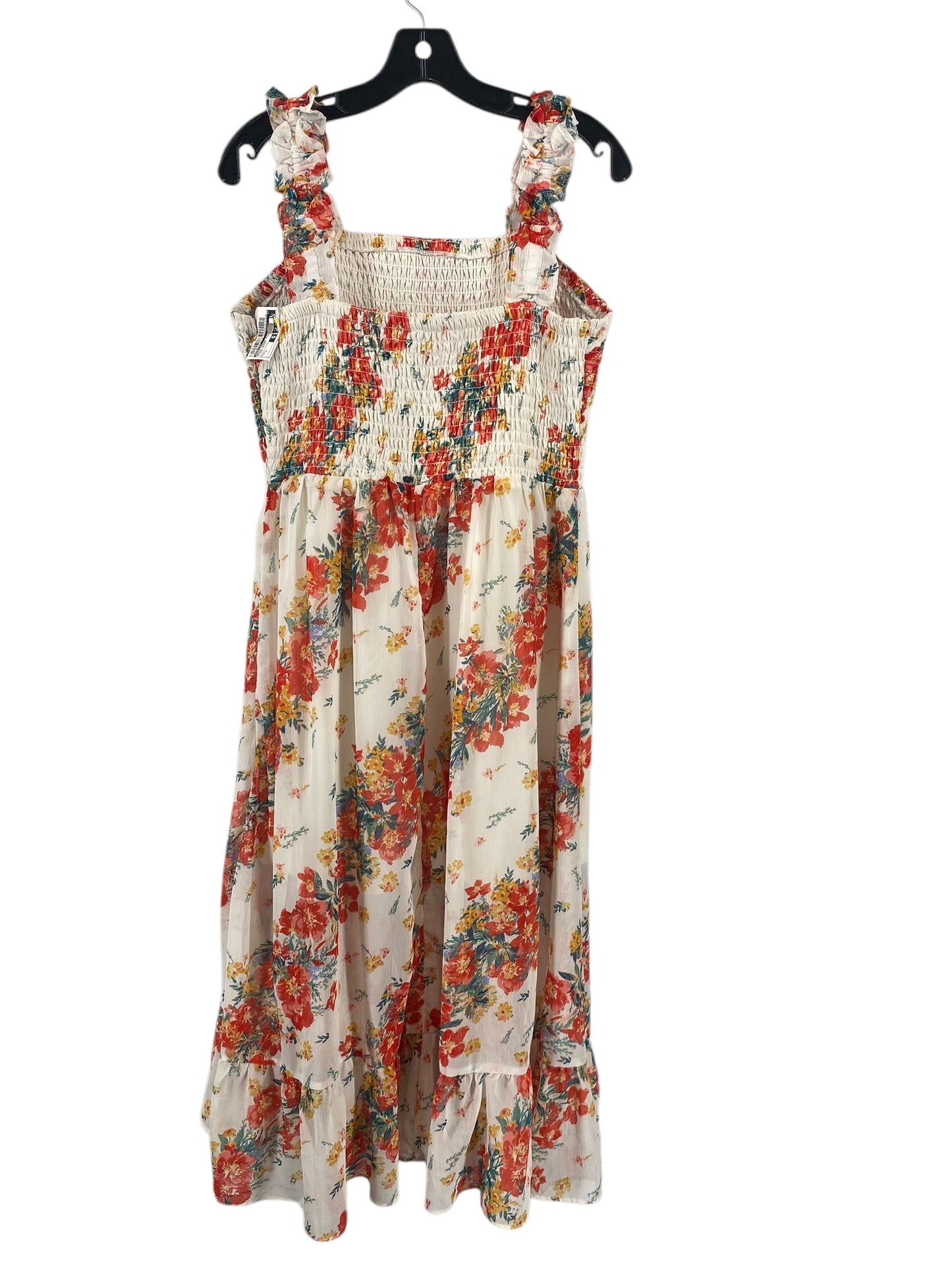 Dress Casual Midi By Maurices In Floral Print, Size: L