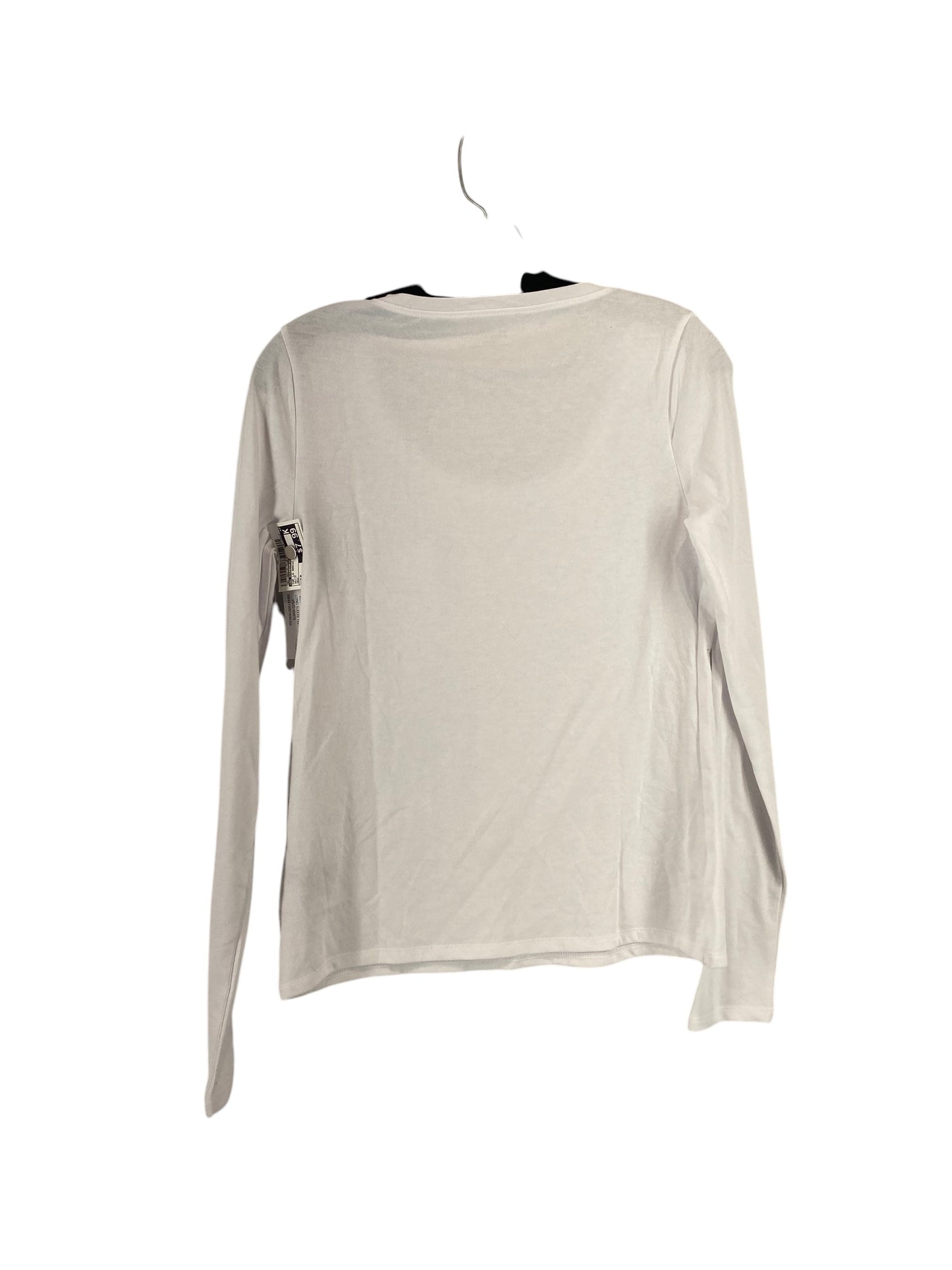 Top Long Sleeve Basic By No Boundaries In White, Size: M