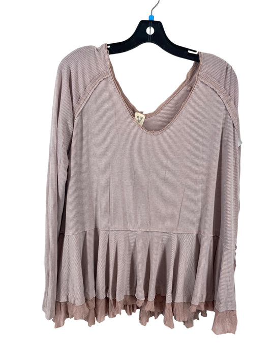 Top Long Sleeve By We The Free In Pink, Size: S