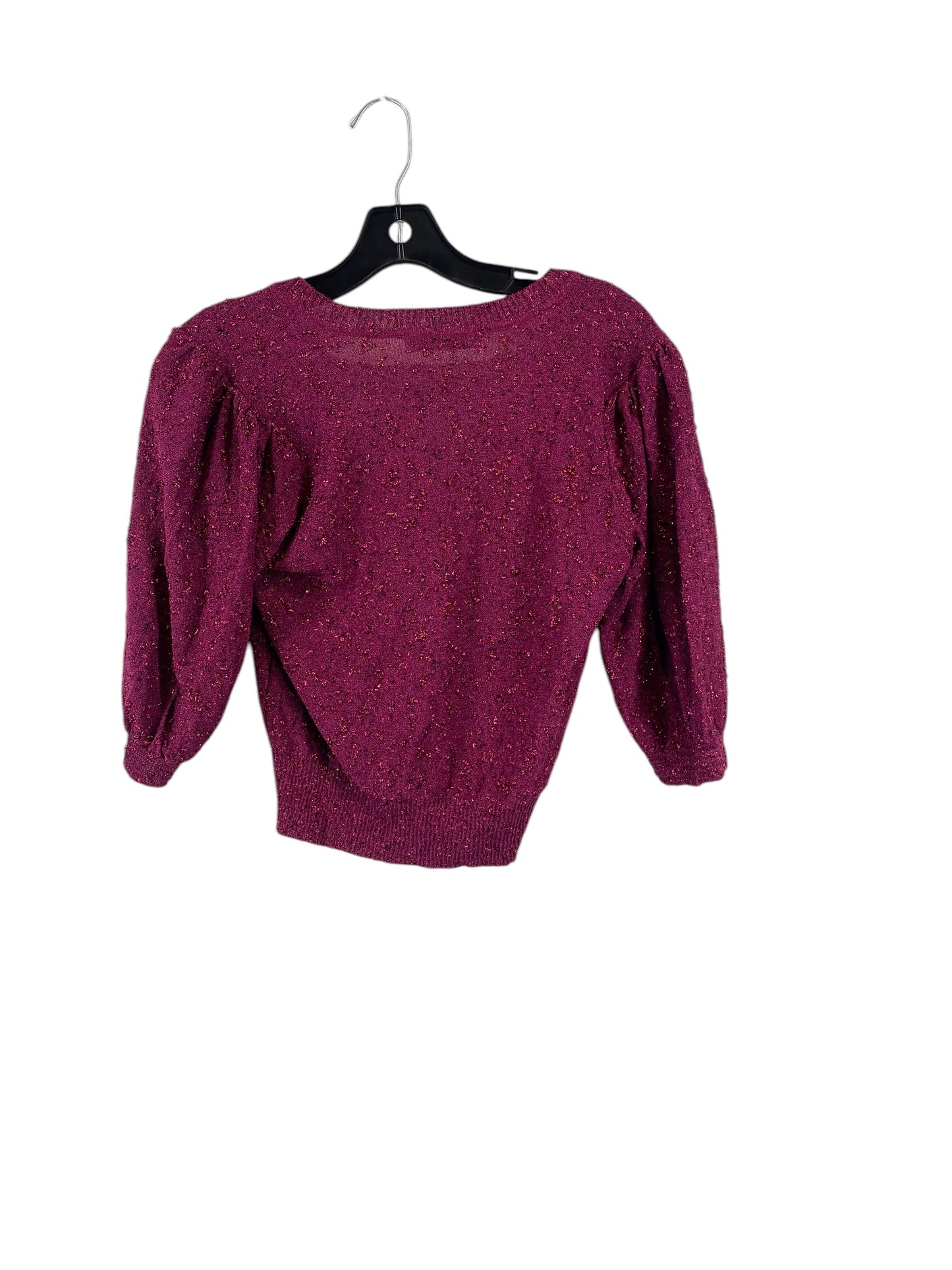 Top 3/4 Sleeve By Zara In Purple, Size: S