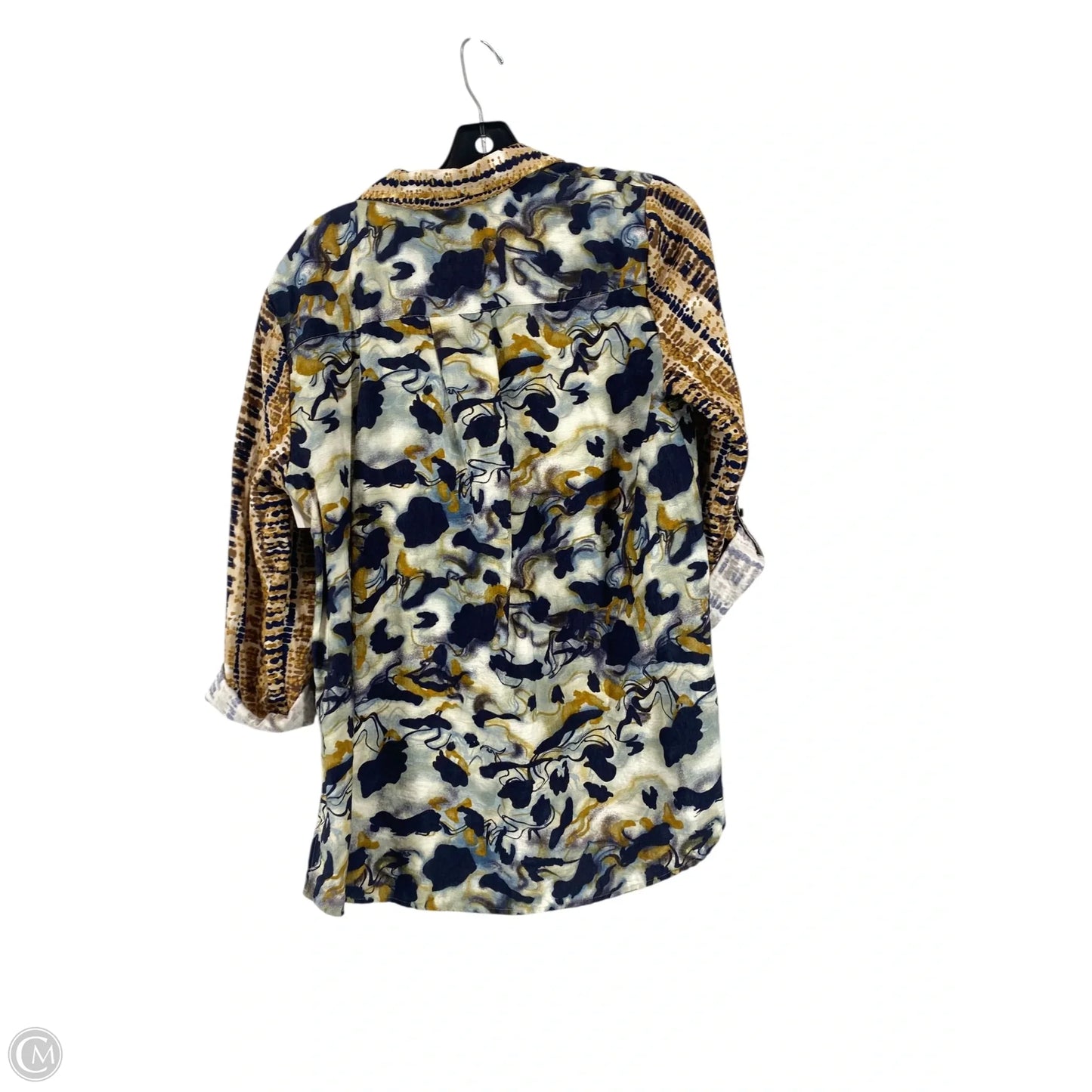 Top Long Sleeve By Ali Miles In Multi-colored, Size: M