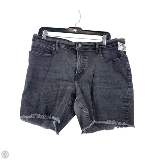 Shorts By Lucky Brand In Black Denim, Size: 14