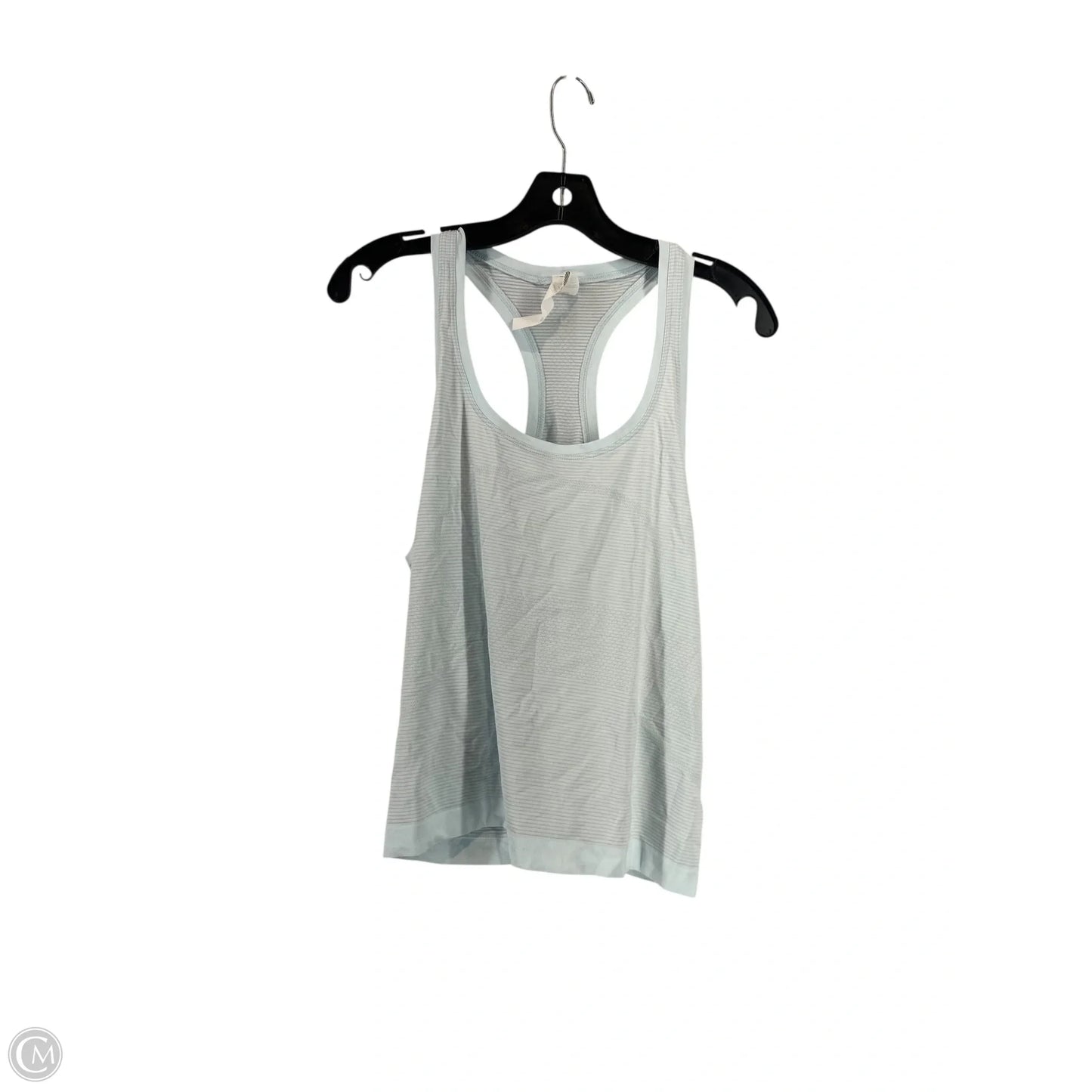 Athletic Top Short Sleeve By Lululemon In Blue, Size: 12