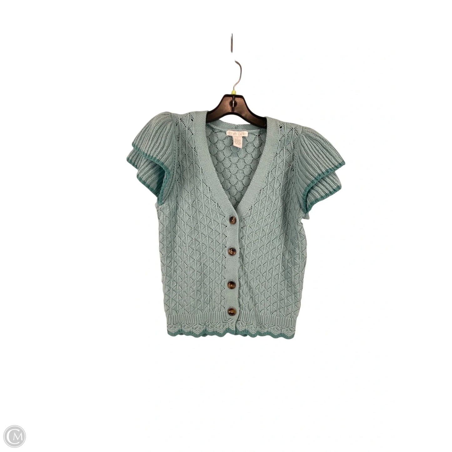 Vest Sweater By Design History In Blue, Size: M