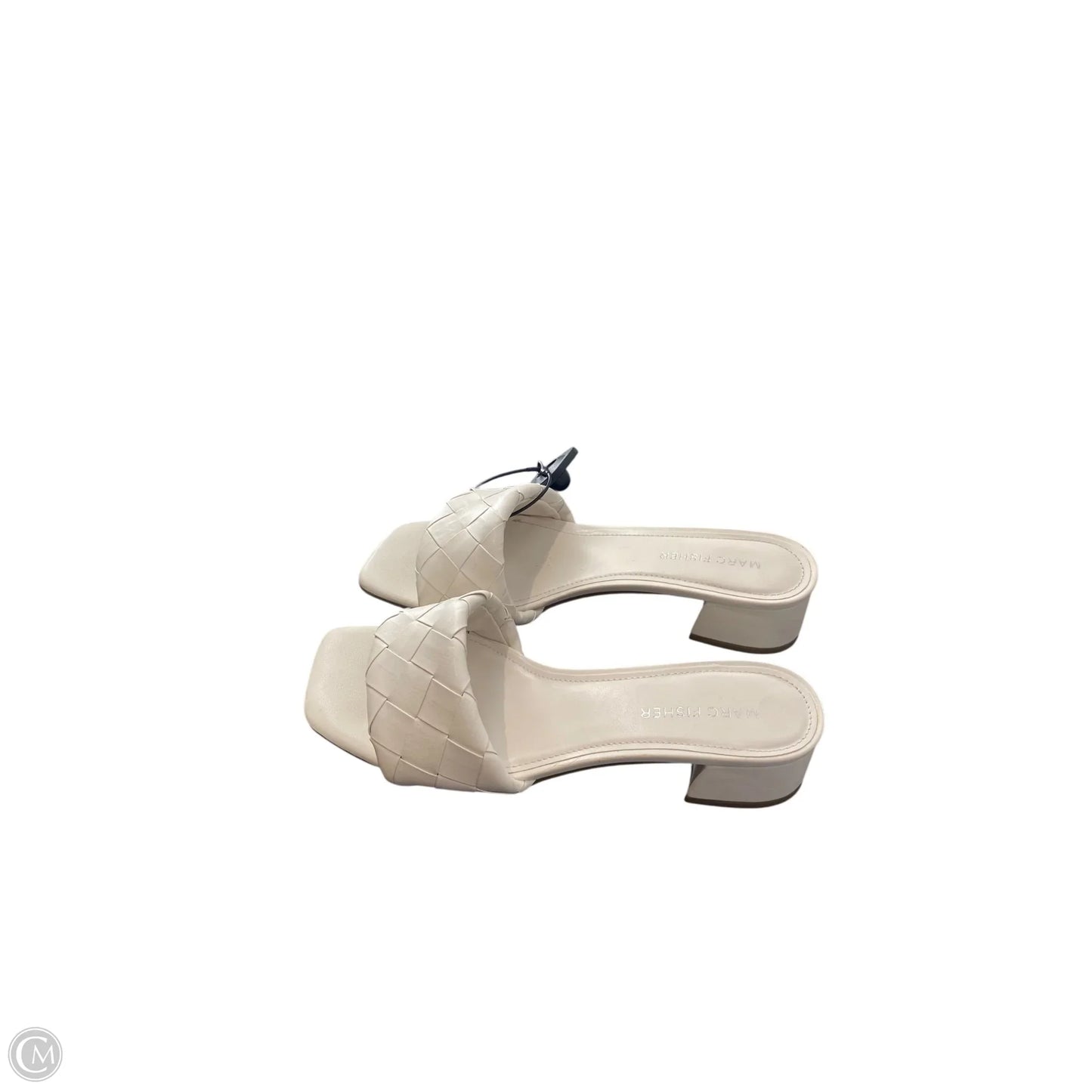 Sandals Heels Block By Marc Fisher In White, Size: 6.5