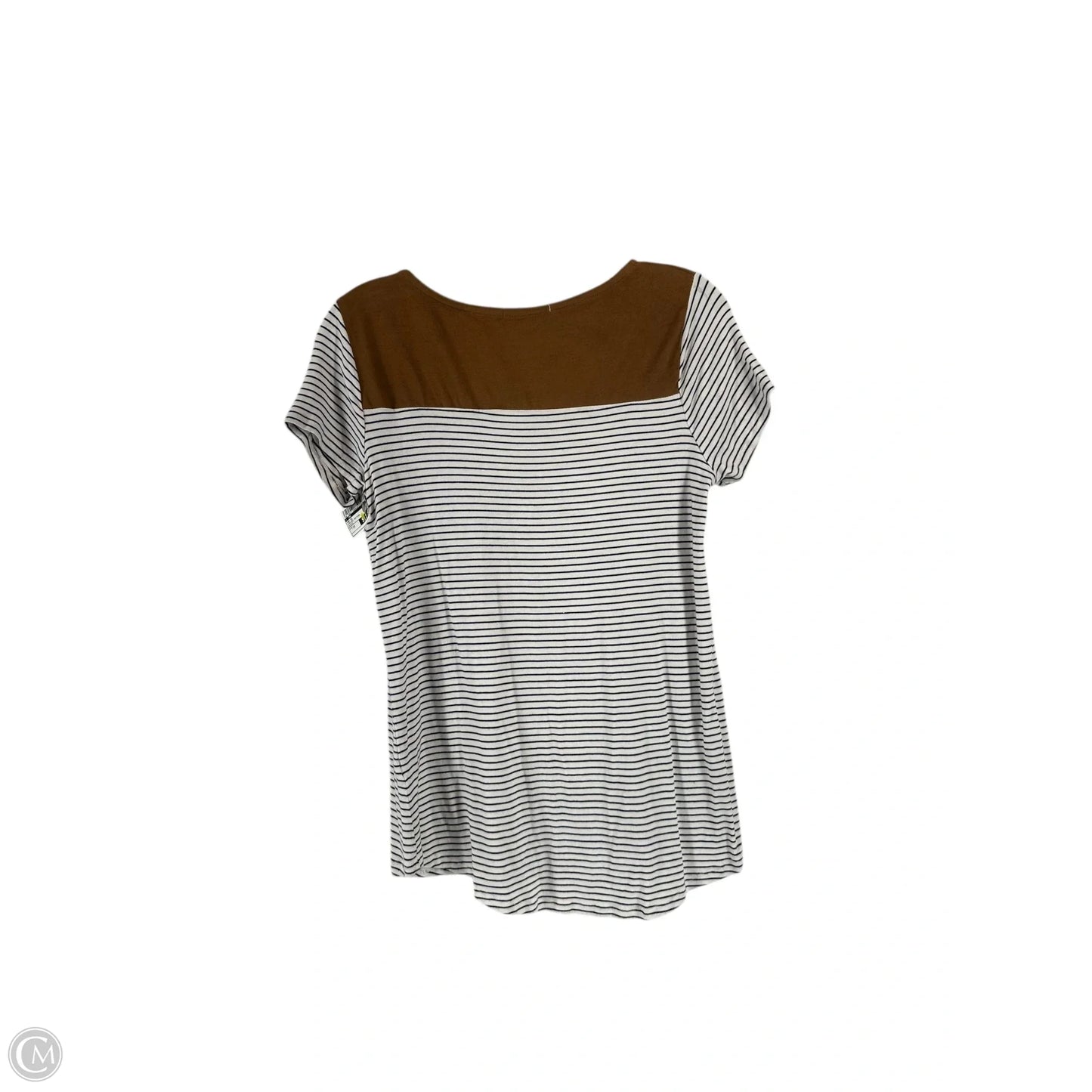 Top Short Sleeve By Cmc In Striped Pattern, Size: 1x