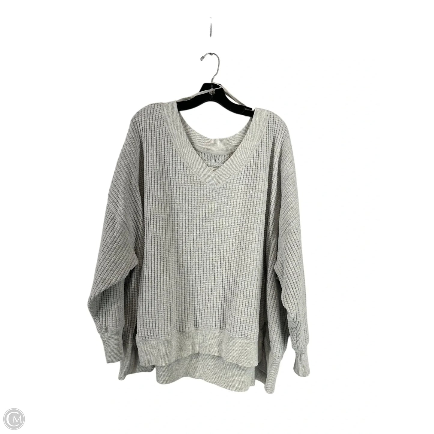 Sweater By American Eagle In Grey, Size: 1x