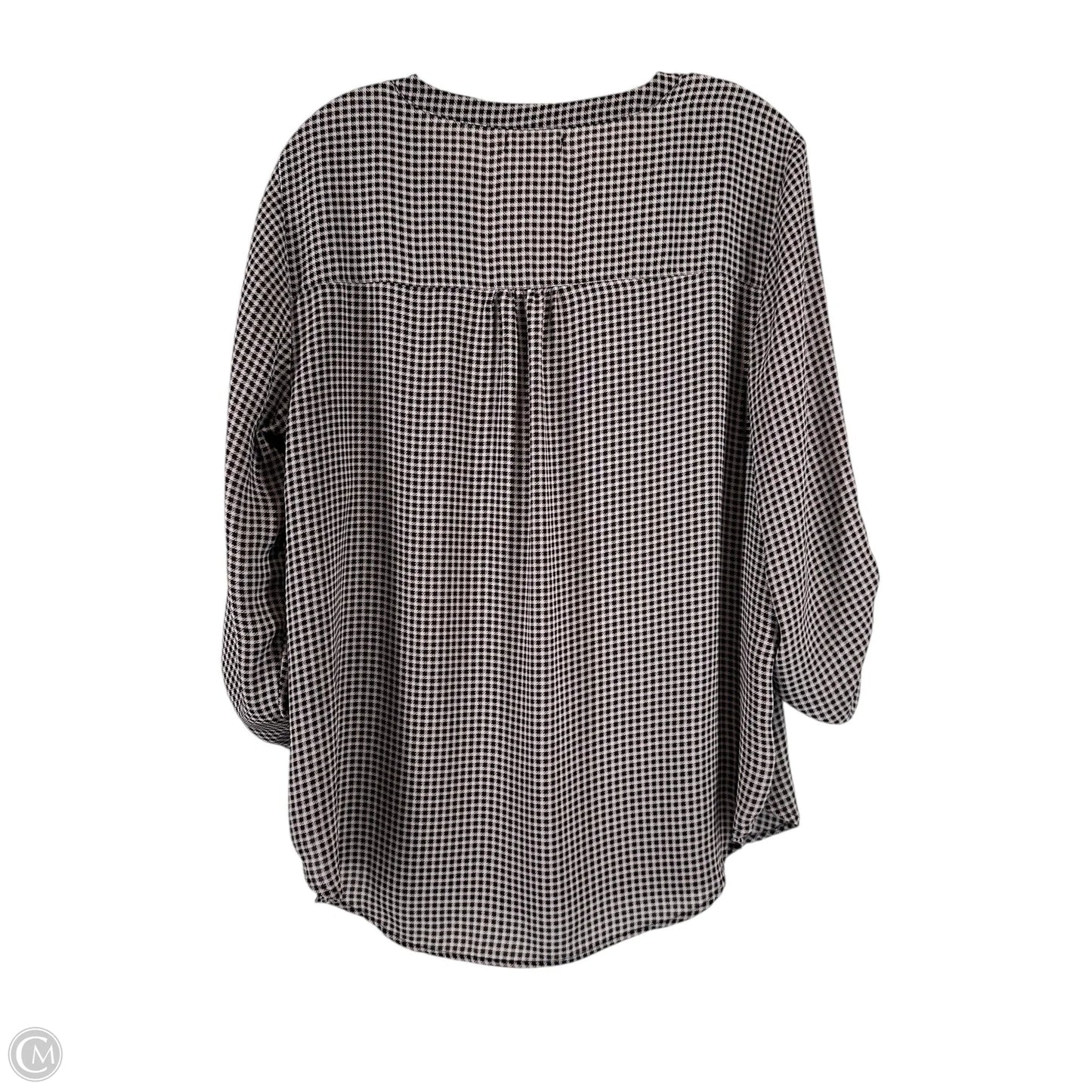 Top Long Sleeve By Maurices In Black & Pink, Size: L