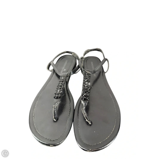 Sandals Flip Flops By Montego Bay In Black, Size: 9