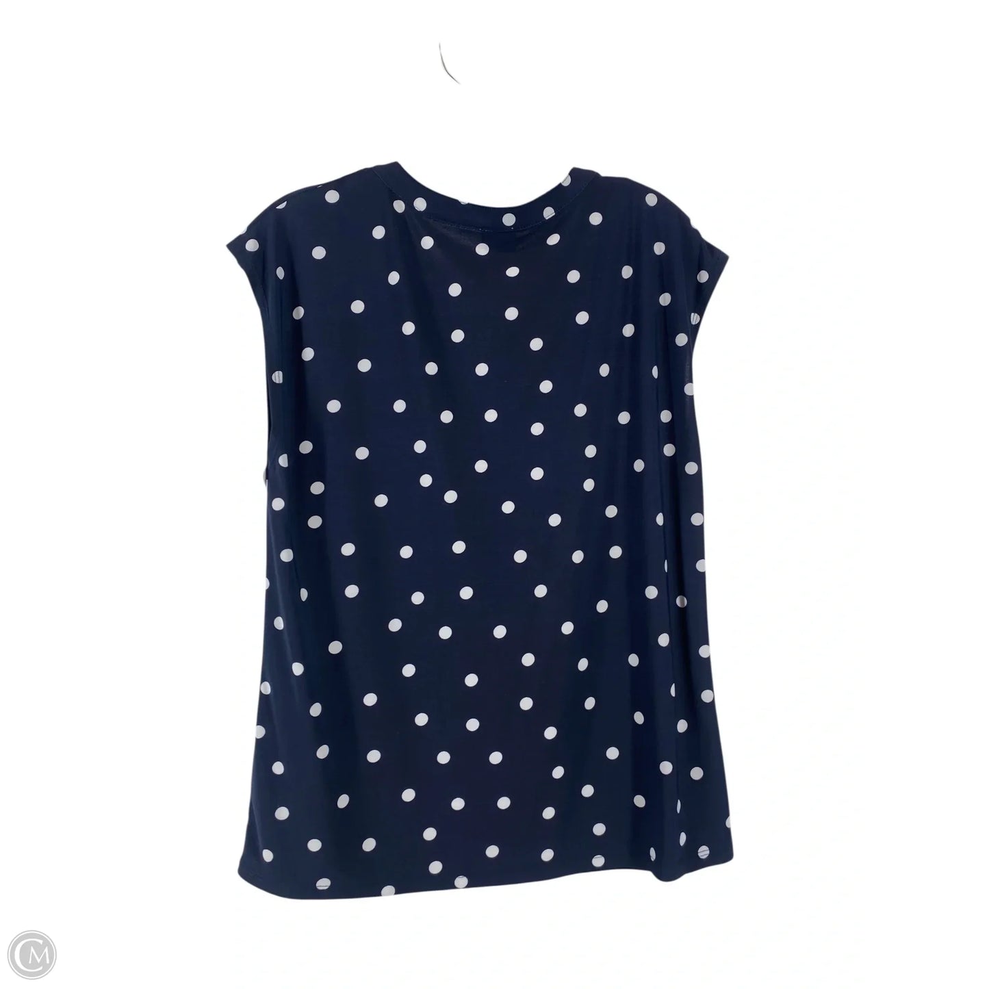 Top Short Sleeve By Anne Klein In Blue, Size: M