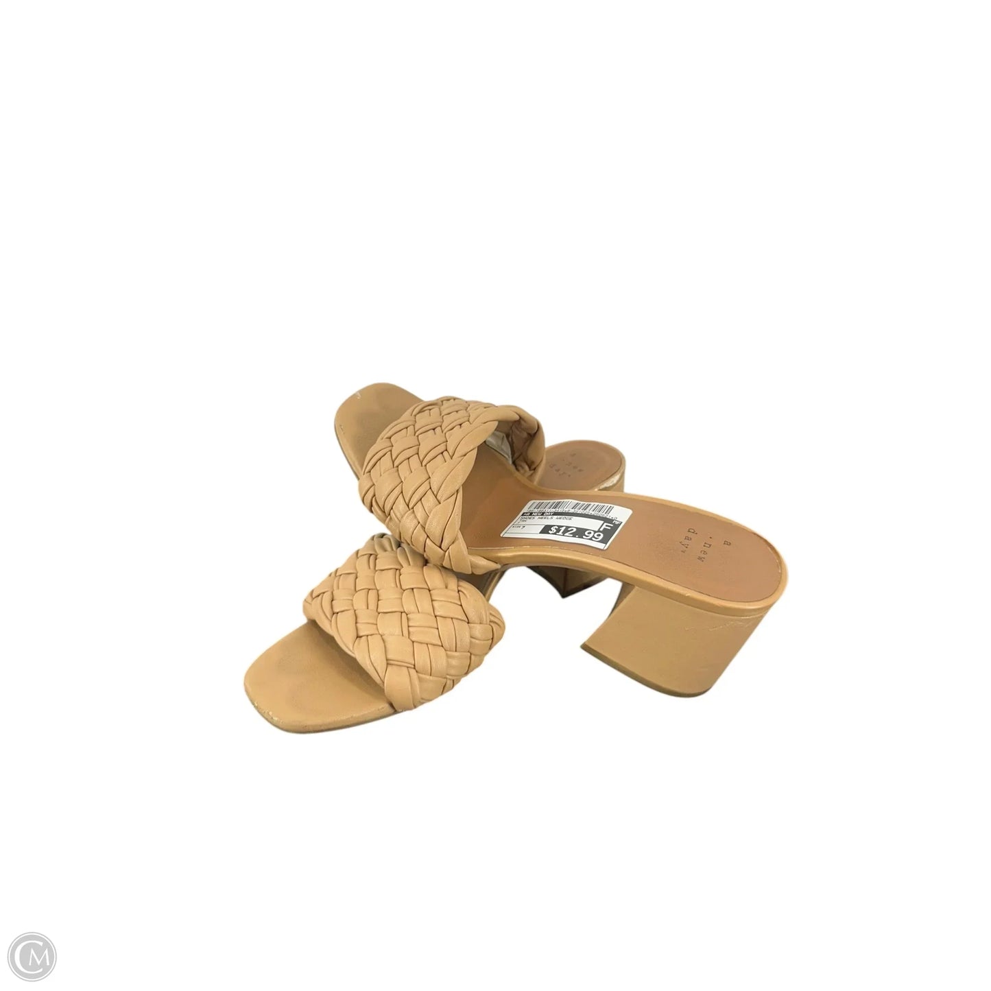 Shoes Heels Wedge By A New Day In Tan, Size: 7