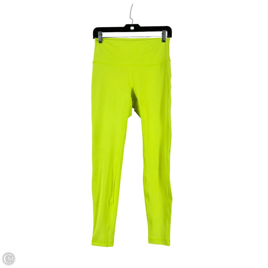 Athletic Leggings By Lululemon In Yellow, Size: 8