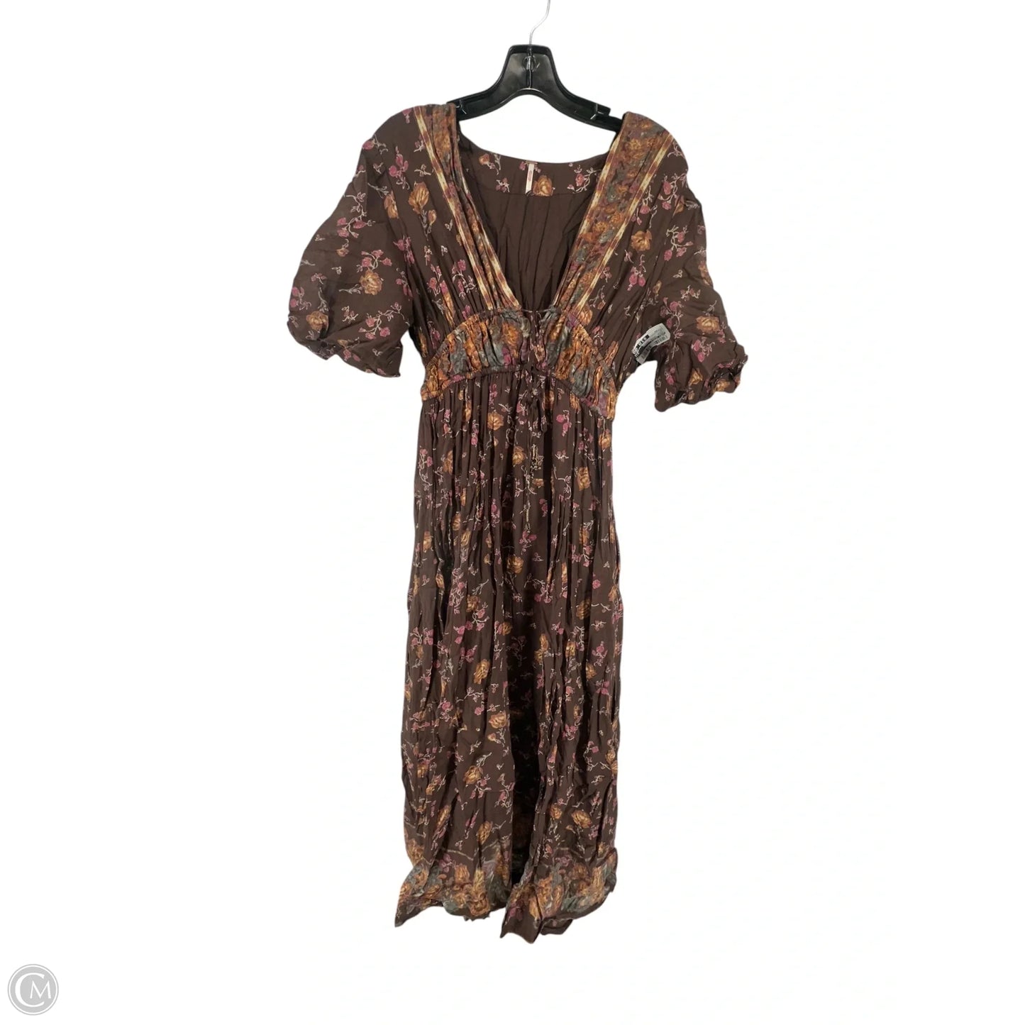 Dress Casual Maxi By Free People In Brown, Size: Xs