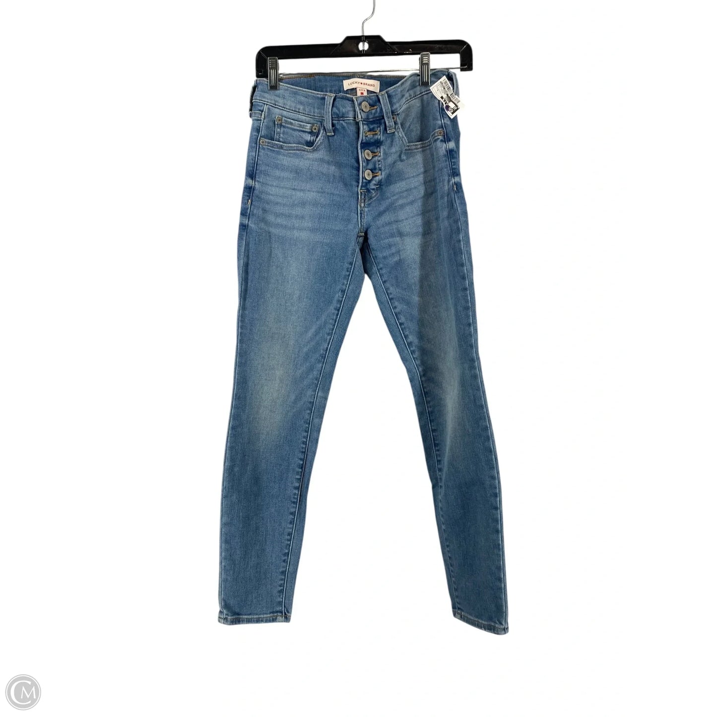 Jeans Skinny By Lucky Brand In Blue Denim, Size: 4