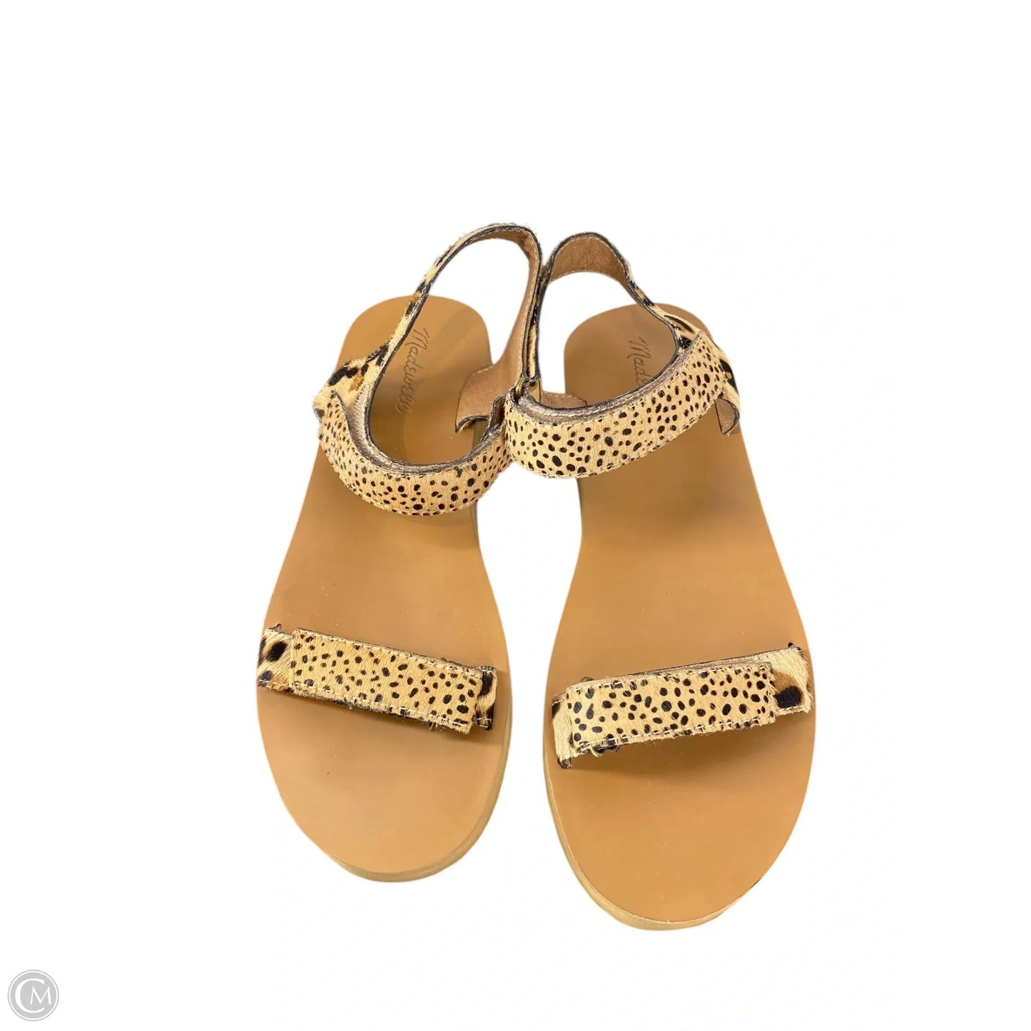 Sandals Flats By Madewell In Animal Print, Size: 9.5