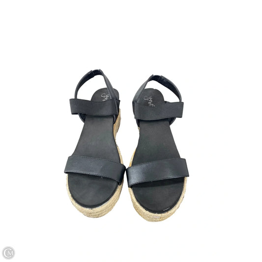 Shoes Heels Wedge By Cmc In Black, Size: 9.5