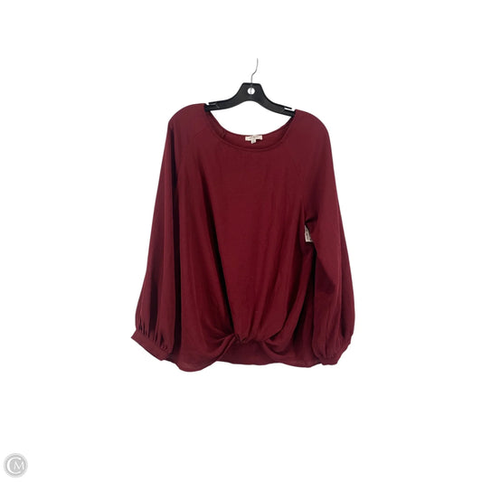 Top Long Sleeve By Umgee In Red, Size: M