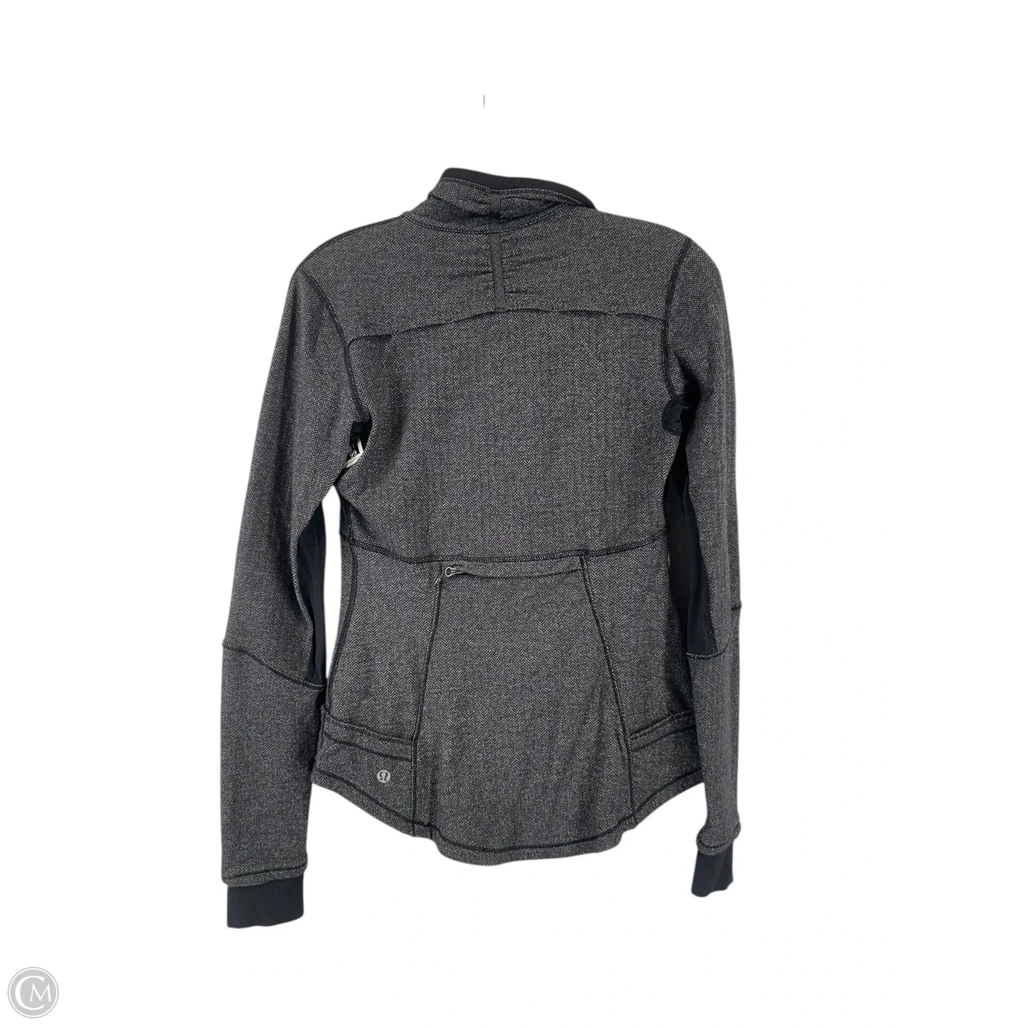 Athletic Jacket By Lululemon In Grey, Size: S