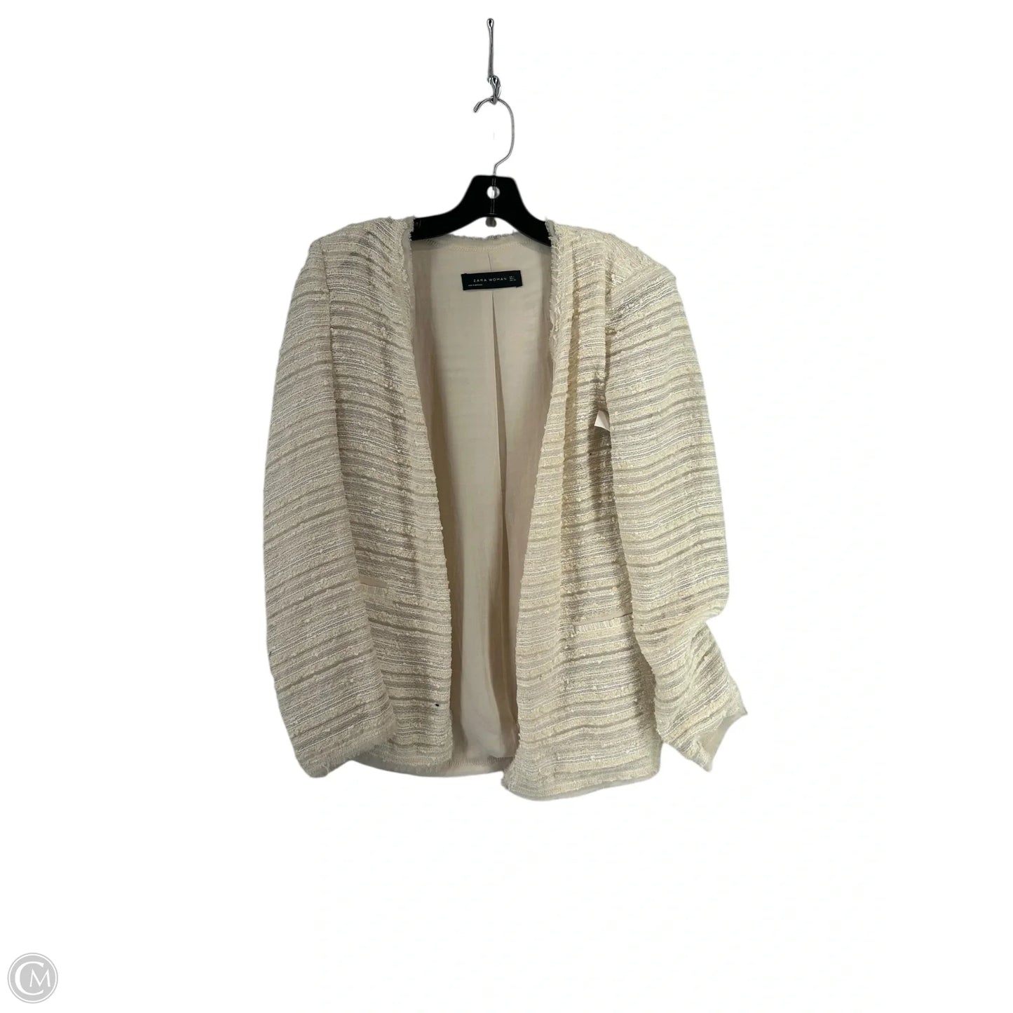 Blazer By Zara Women In Cream, Size: L