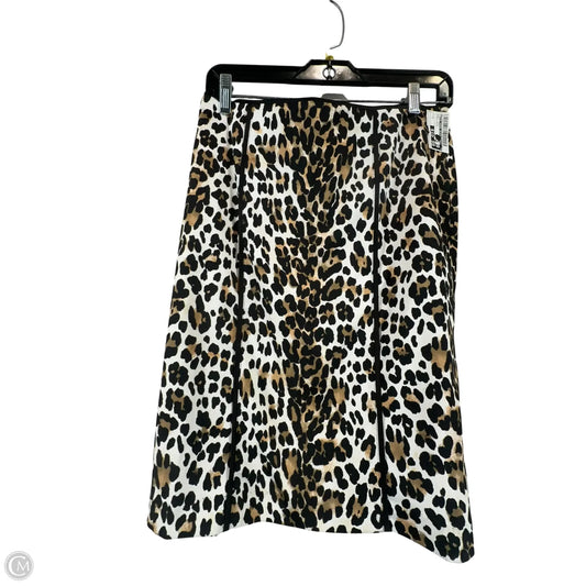 Skirt Midi By White House Black Market In Animal Print, Size: 2