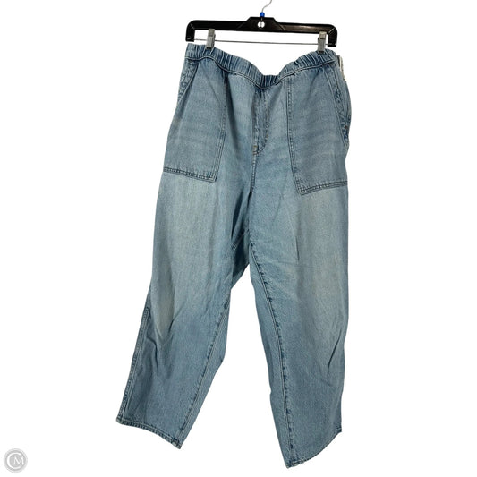 Jeans Wide Leg By Madewell In Blue Denim, Size: Xl