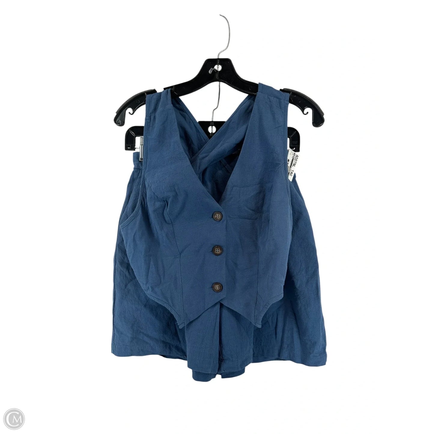 Top 2pc Sleeveless By Shein In Blue, Size: M