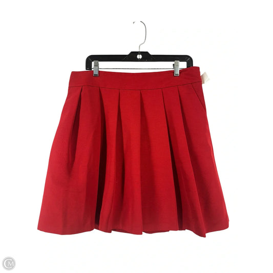 Skirt Midi By Ann Taylor In Red, Size: 12