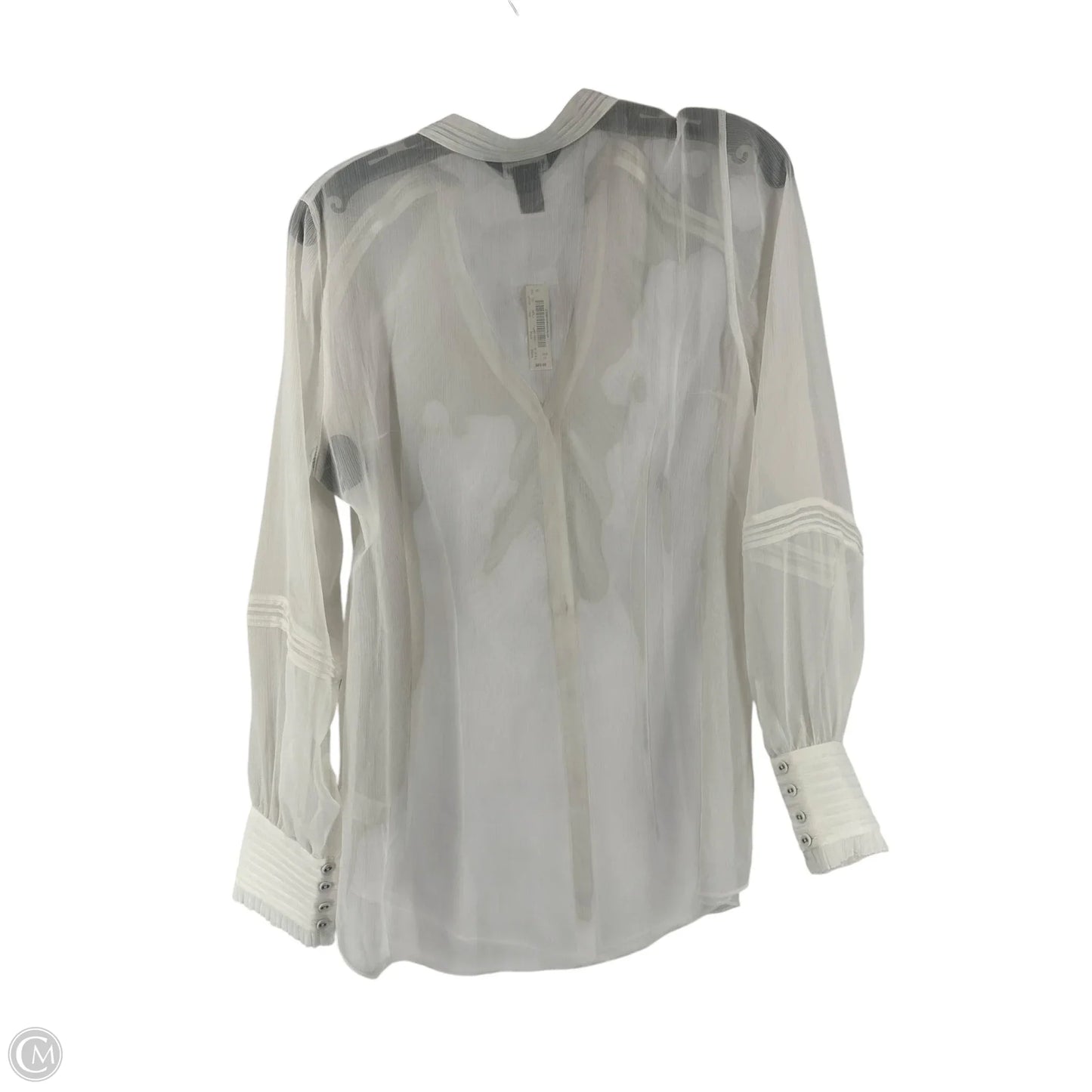 Top Long Sleeve By White House Black Market In White, Size: 12