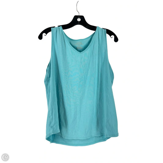 Top Sleeveless By Chicos In Blue, Size: 2x
