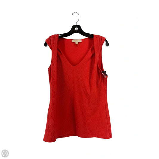 Top Sleeveless By Michael By Michael Kors In Red, Size: L