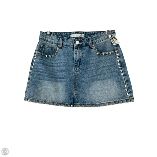 Skirt Mini & Short By Altard State In Blue Denim, Size: S