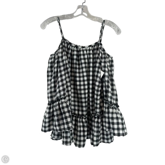 Top Short Sleeve By Clothes Mentor In Blue & White, Size: S