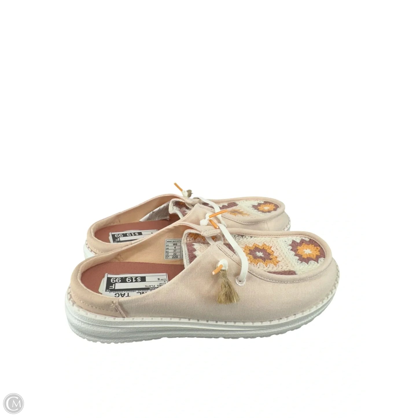 Shoes Flats By Hey Dude In Pink, Size: 6