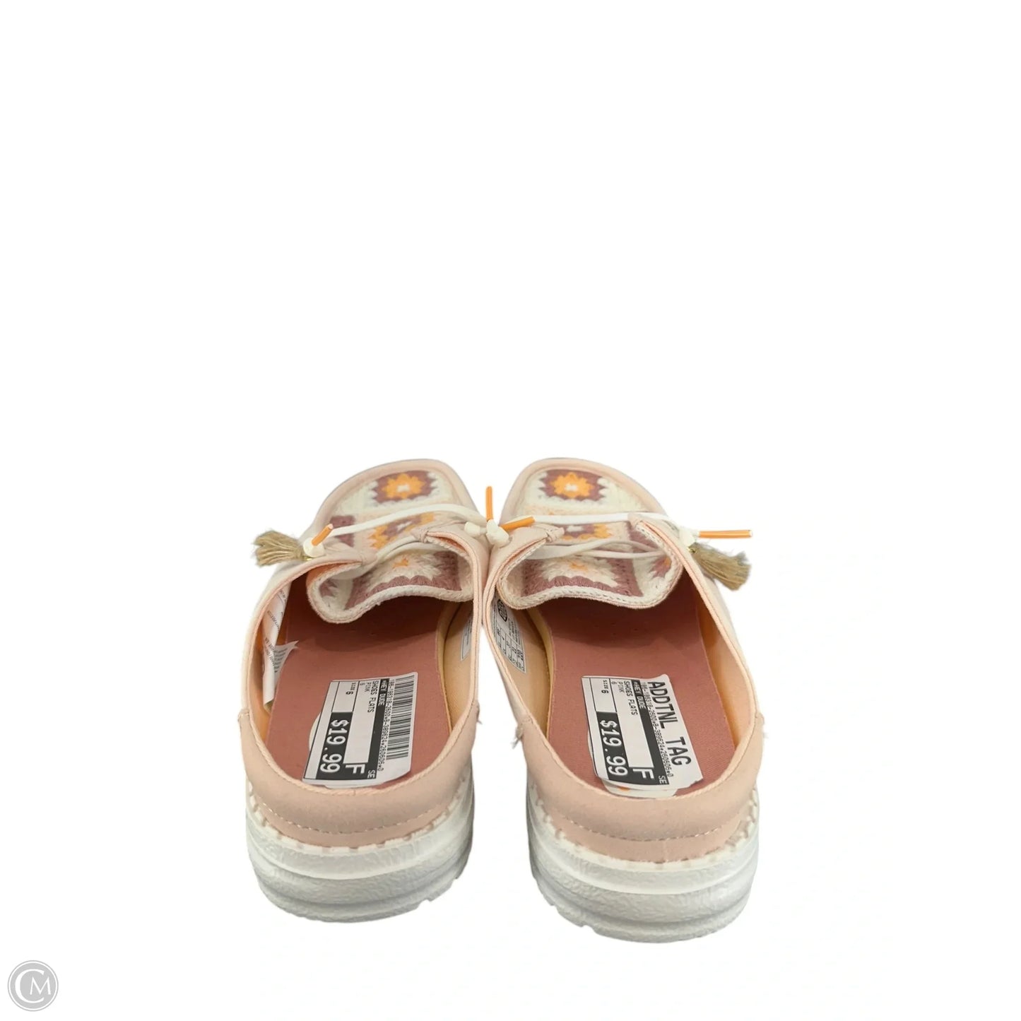 Shoes Flats By Hey Dude In Pink, Size: 6
