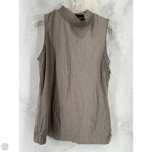 Athletic Top Long Sleeve Collar By Athleta In Grey, Size: S
