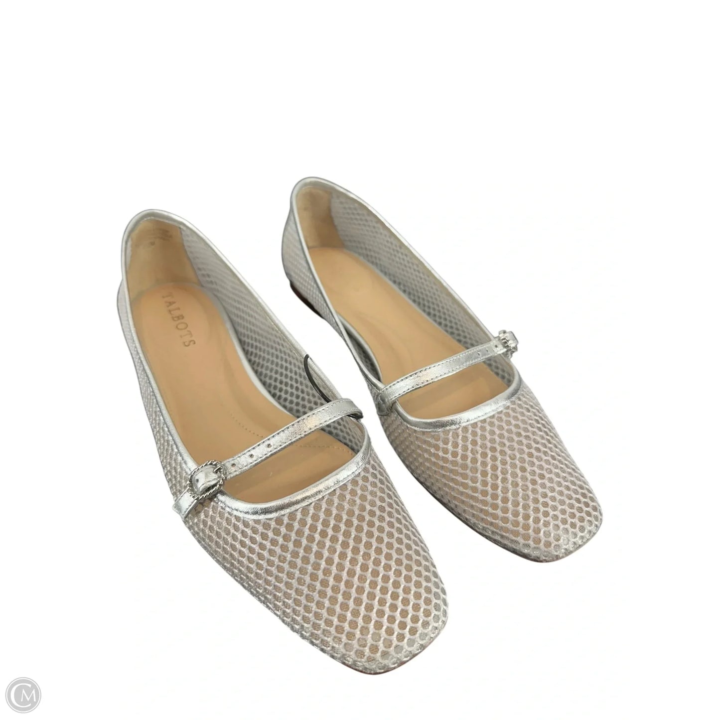 Sandals Flats By Talbots In Silver, Size: 7.5