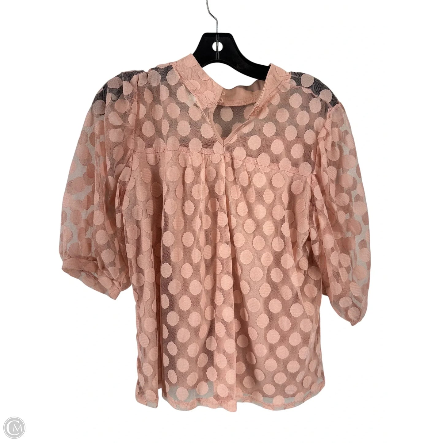 Top Short Sleeve By Clothes Mentor In Pink, Size: Lp