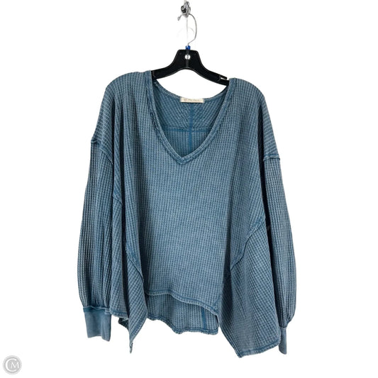 Top Long Sleeve By We The Free In Blue, Size: S