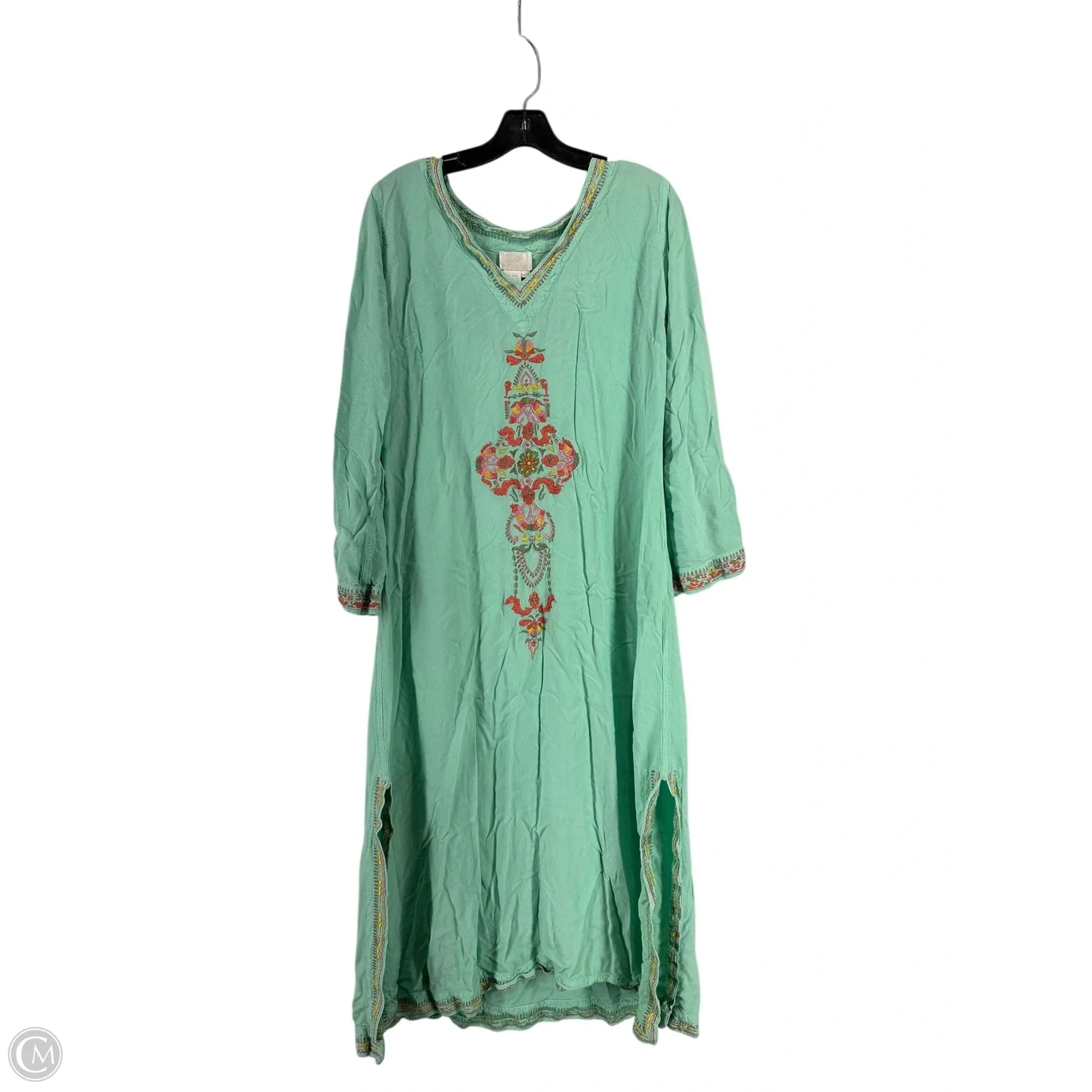 Dress Casual Maxi By Soft Surroundings In Aqua, Size: Mp Dress Casual Maxi By Soft Surroundings In Aqua, Size: Mp