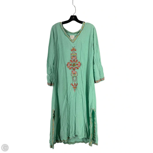Dress Casual Maxi By Soft Surroundings In Aqua, Size: Mp