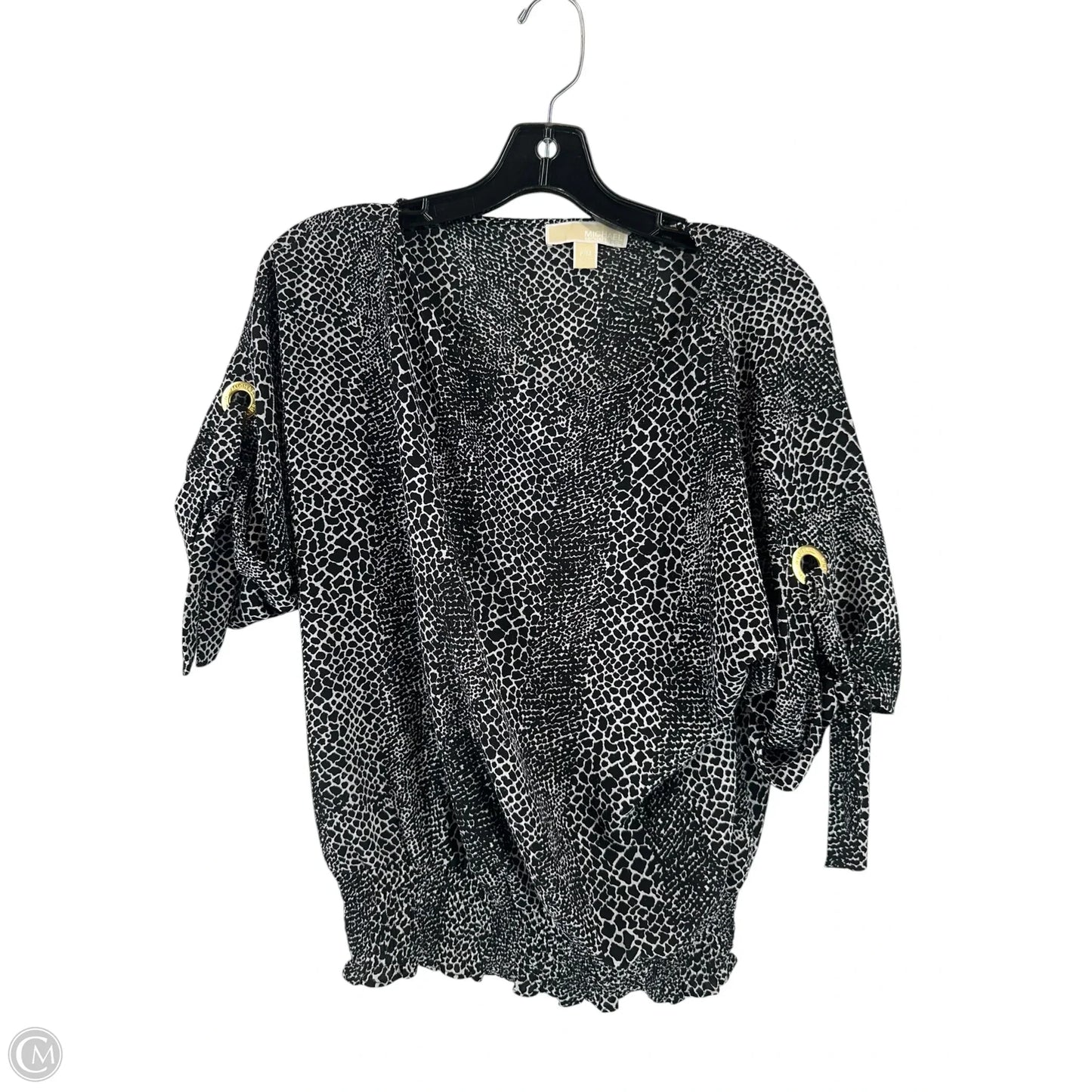 Top Short Sleeve By Michael By Michael Kors In Black, Size: M