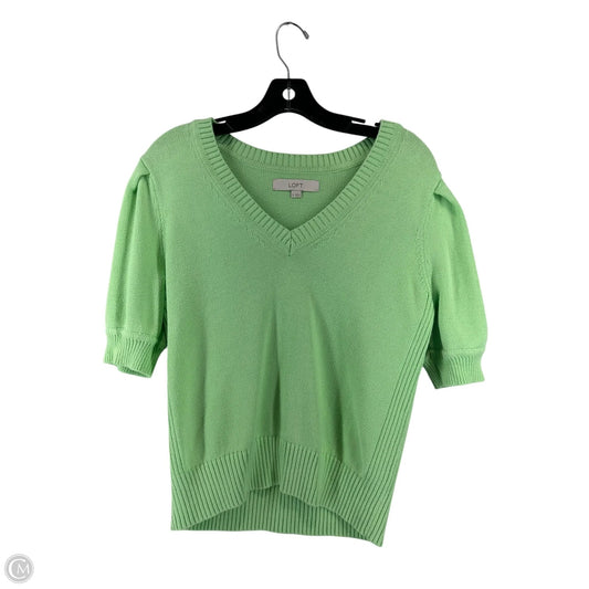 Top Short Sleeve By Loft In Green, Size: M