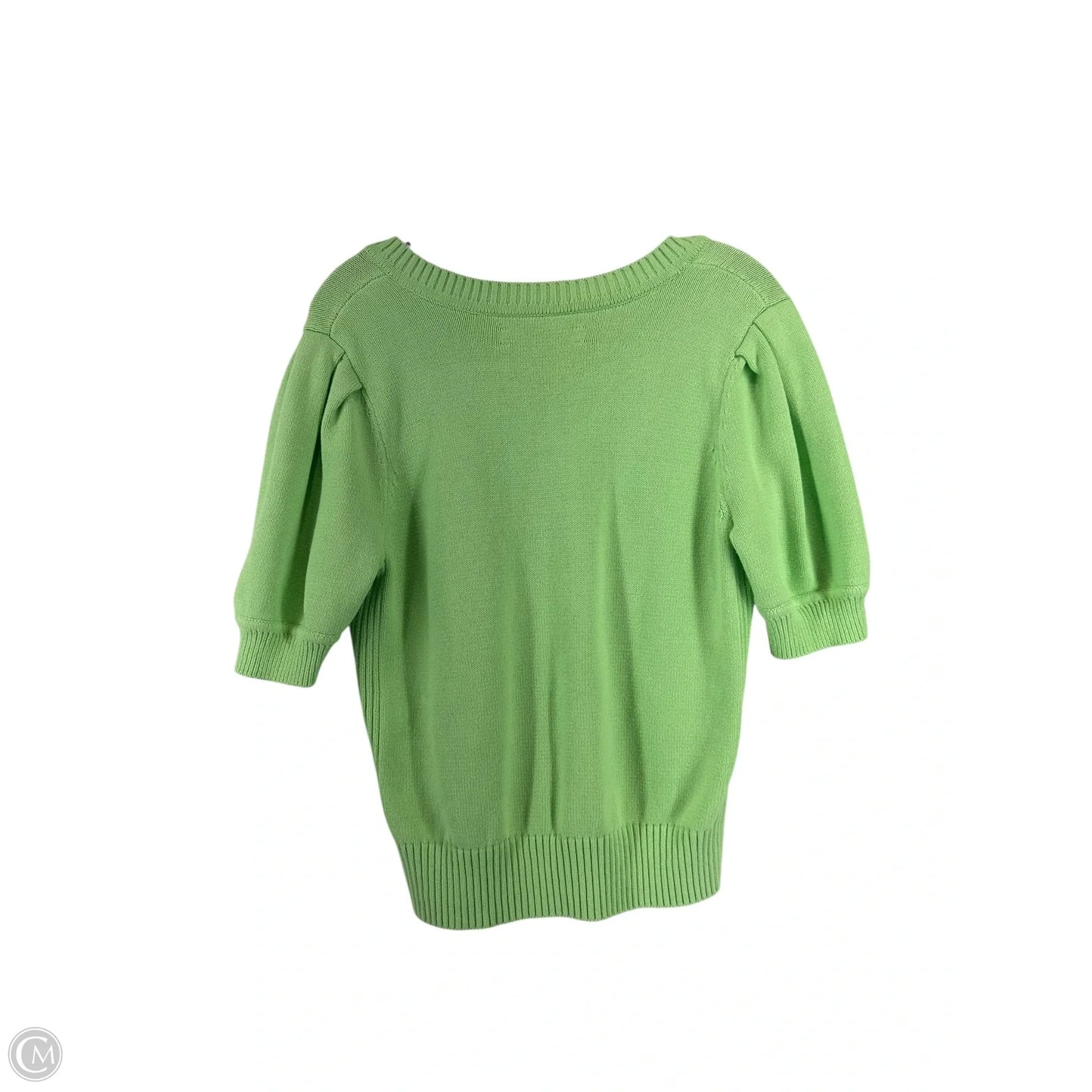 Top Short Sleeve By Loft In Green, Size: M