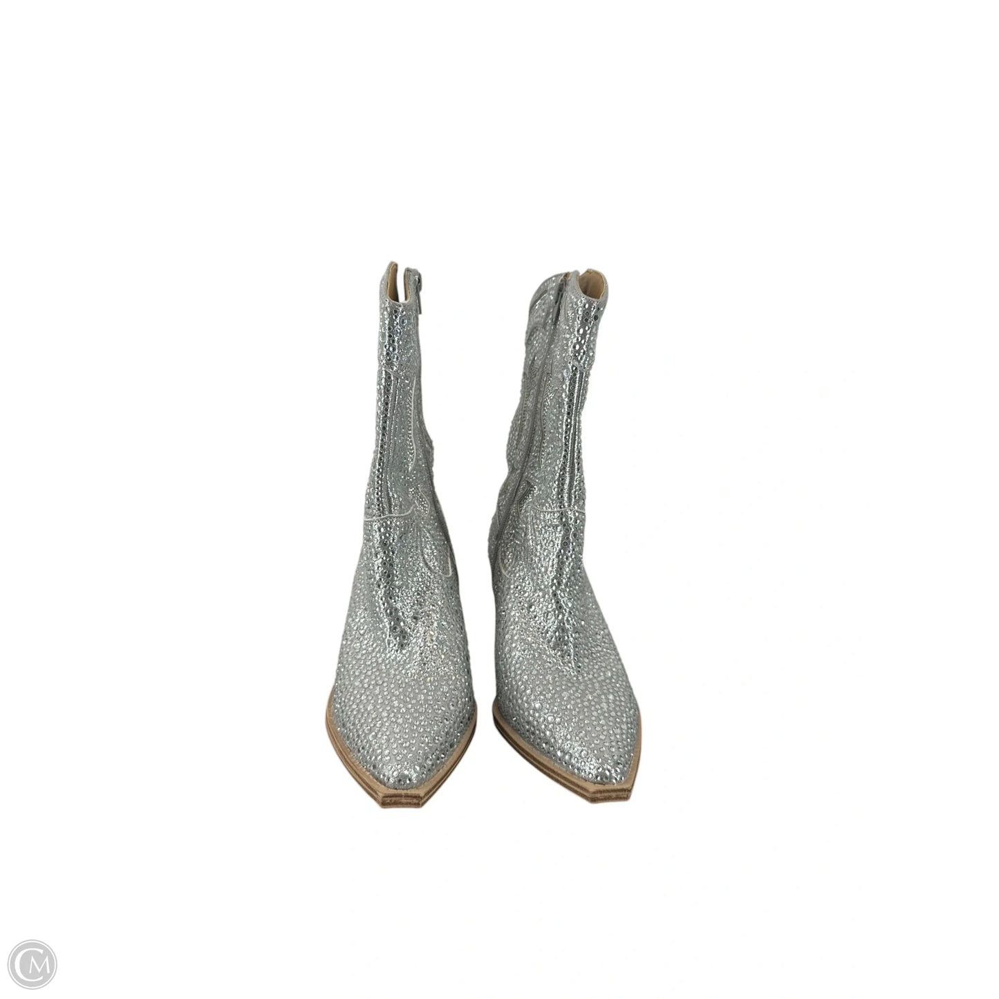 Boots Western By Crown Vintage In Silver, Size: 8