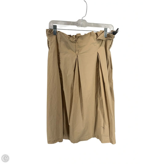 Skirt Midi By Banana Republic In Tan, Size: 12