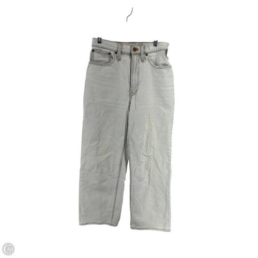 Jeans Wide Leg By Madewell In Blue Denim, Size: 26