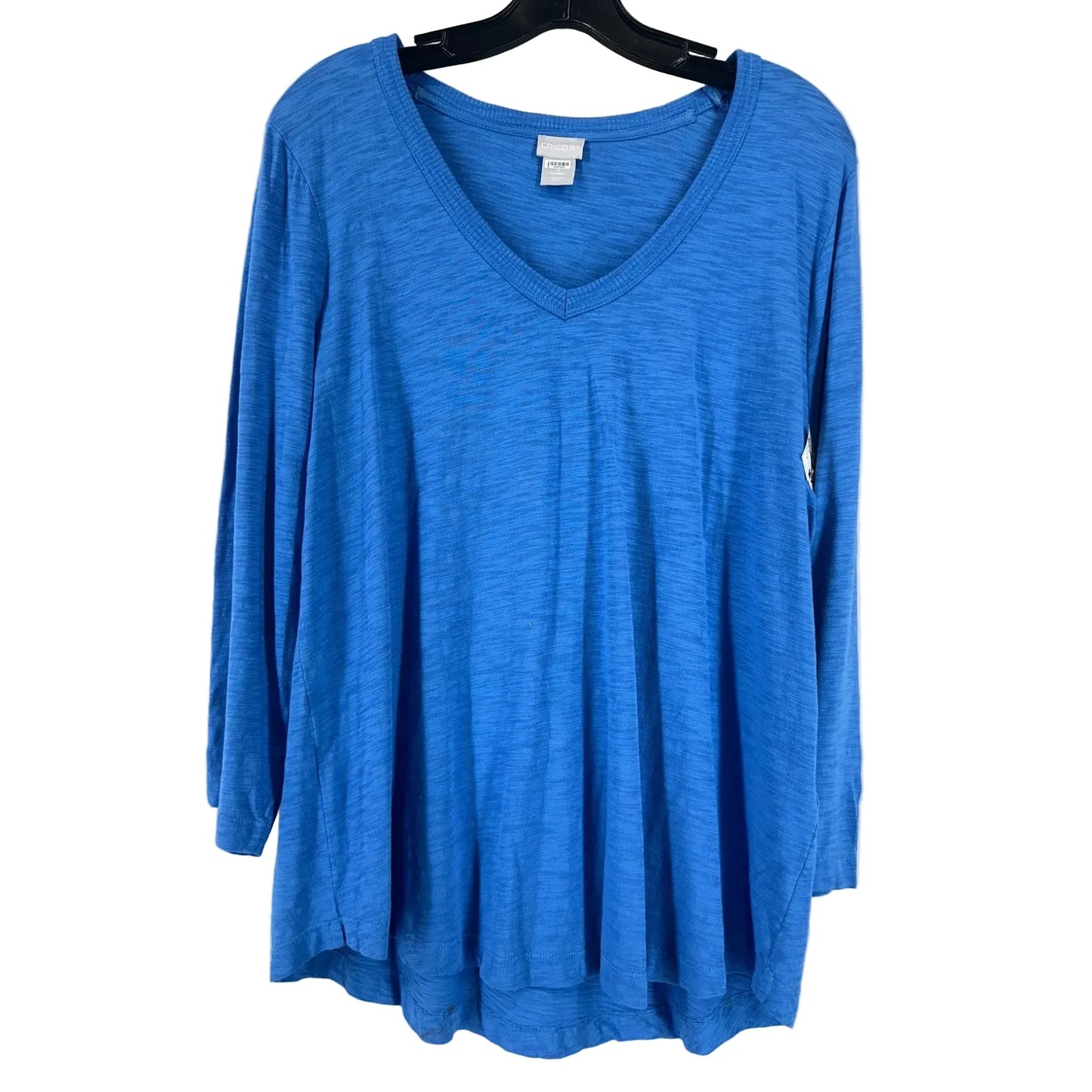 Top Short Sleeve By Chicos In Blue, Size: 2