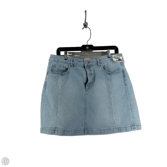 Skirt Mini & Short By Loft In Blue Denim, Size: 12