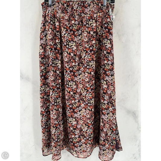 Skirt Maxi By Loft In Multi-colored, Size: Osfm