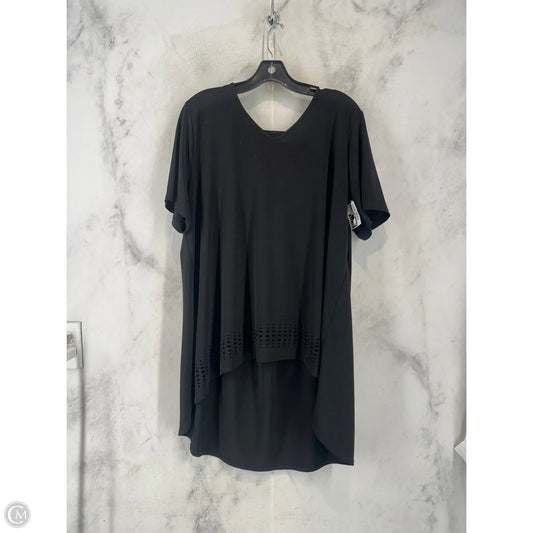 Top Short Sleeve By Chicos In Black, Size: 30